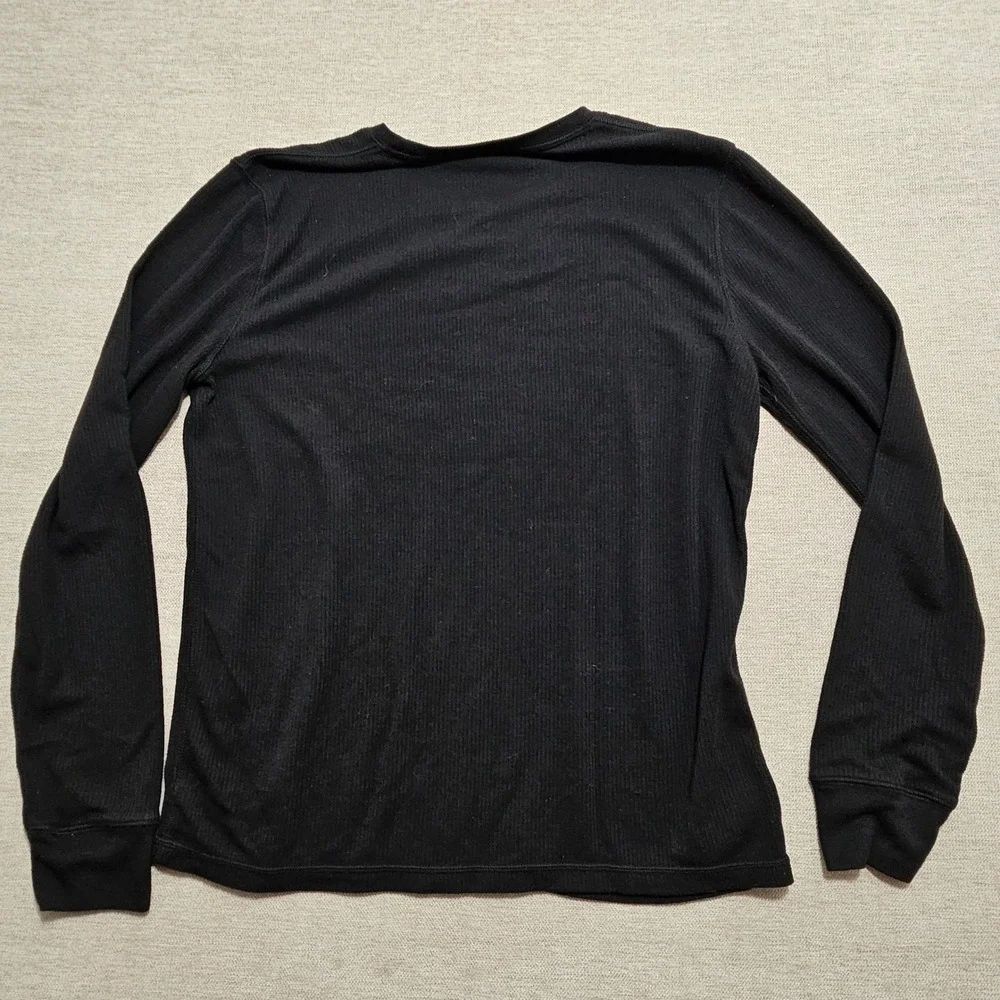 Climatesmart‎ Pro Extreme Mens Large Black Long Sleeve Ribbed Base Layer Top
